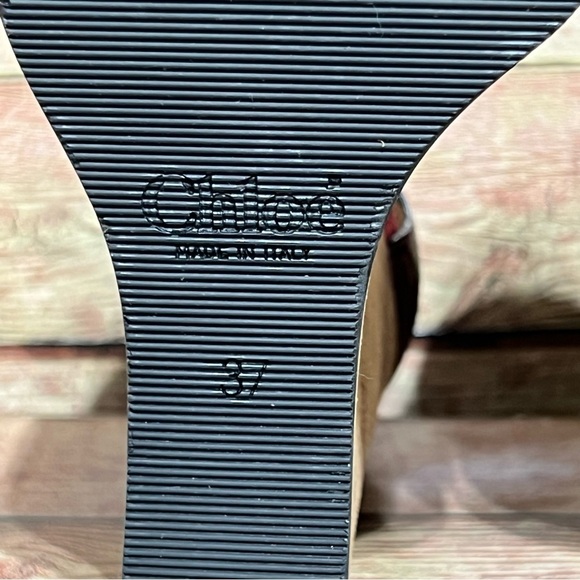 Chloe Red Suede Platform Heels - Picture 7 of 8